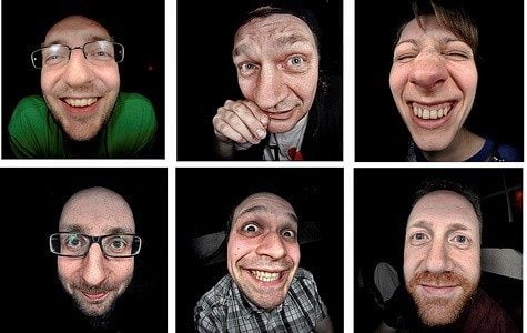 rostros collage