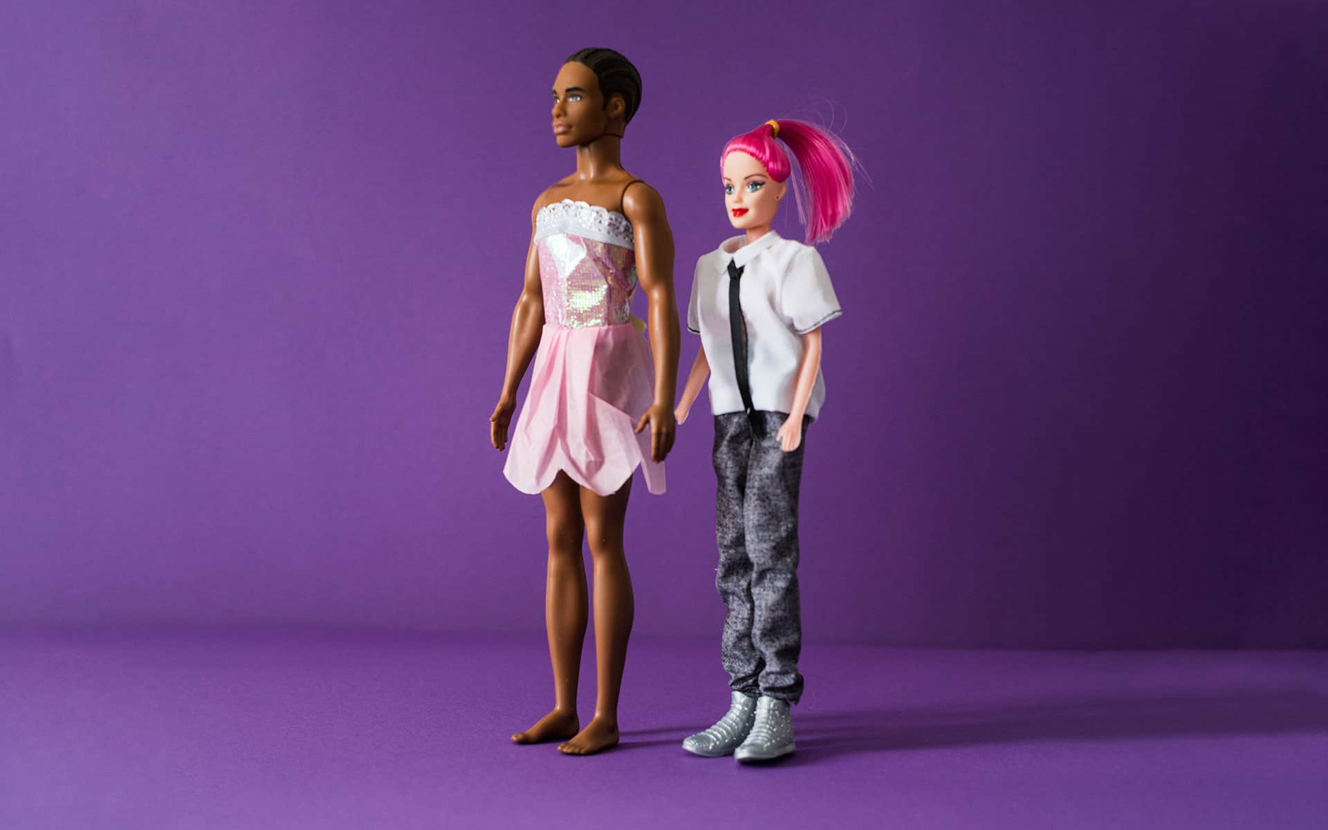muñecos con roles de género invertidos